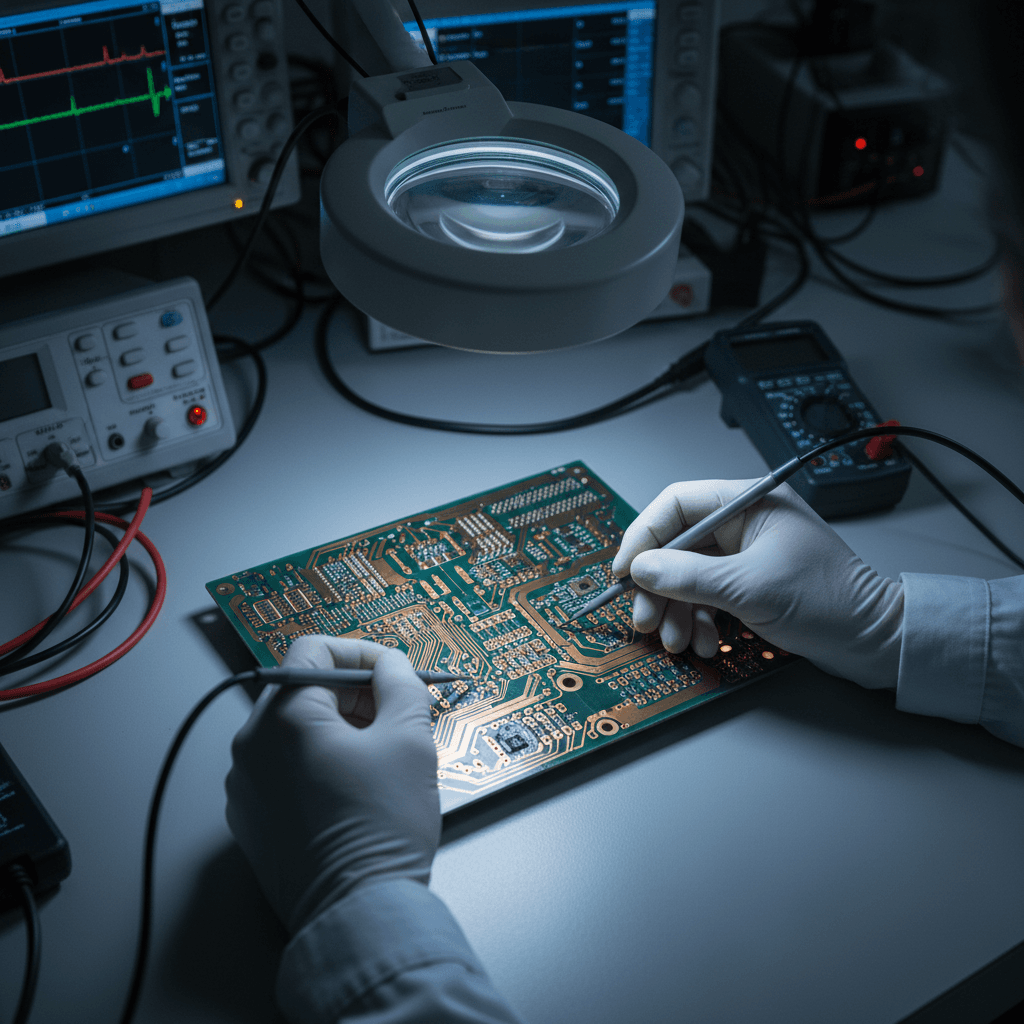 Electronic board maintenance and diagnostics