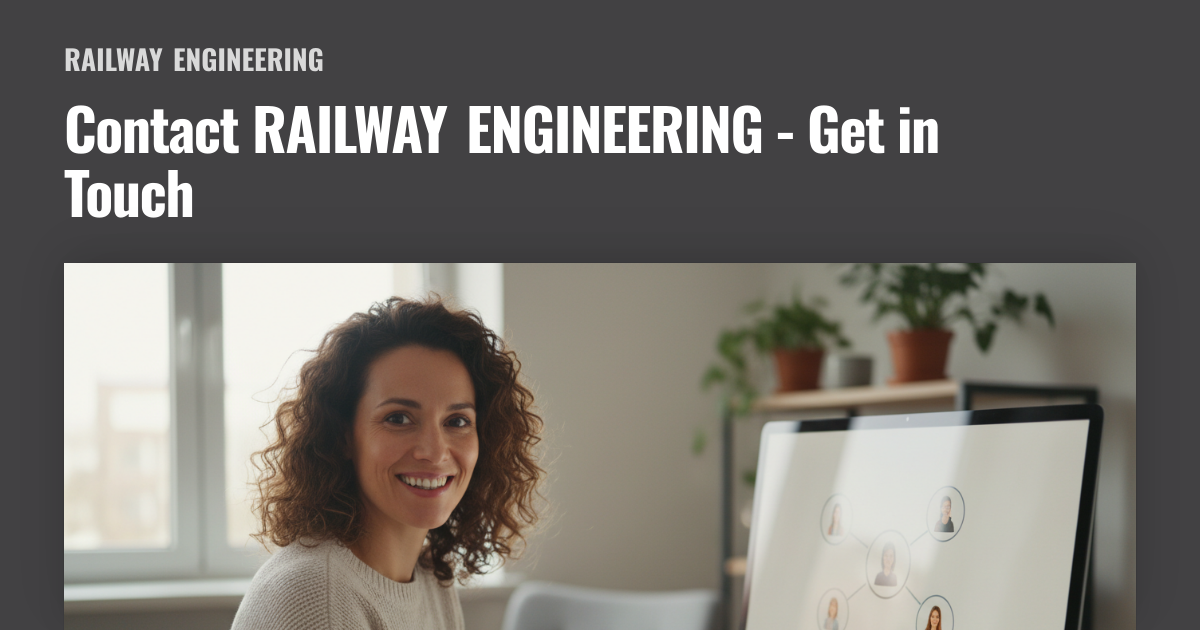 Contact RAILWAY ENGINEERING - Get in Touch